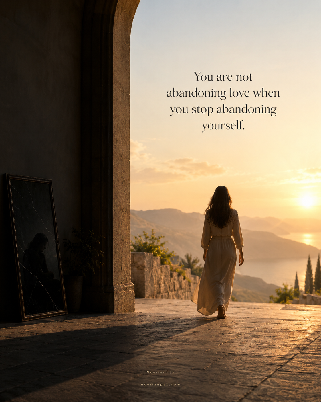 You are not abandoning love when you stop abandoning yourself.