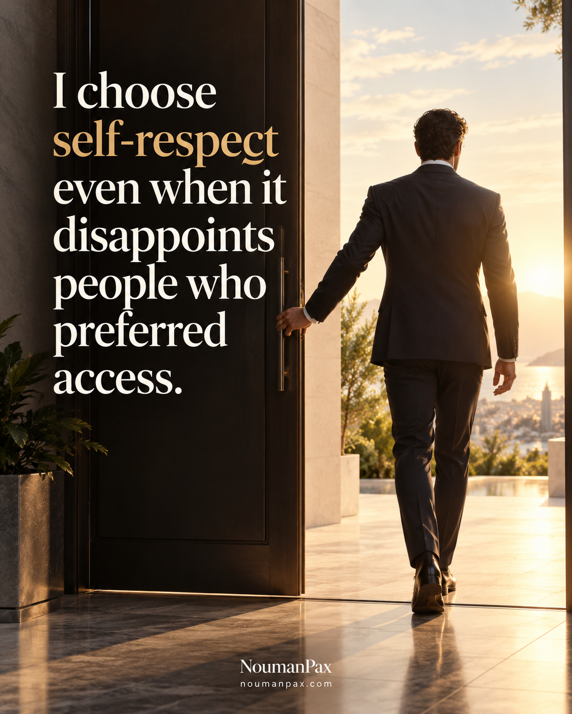 I choose self respect