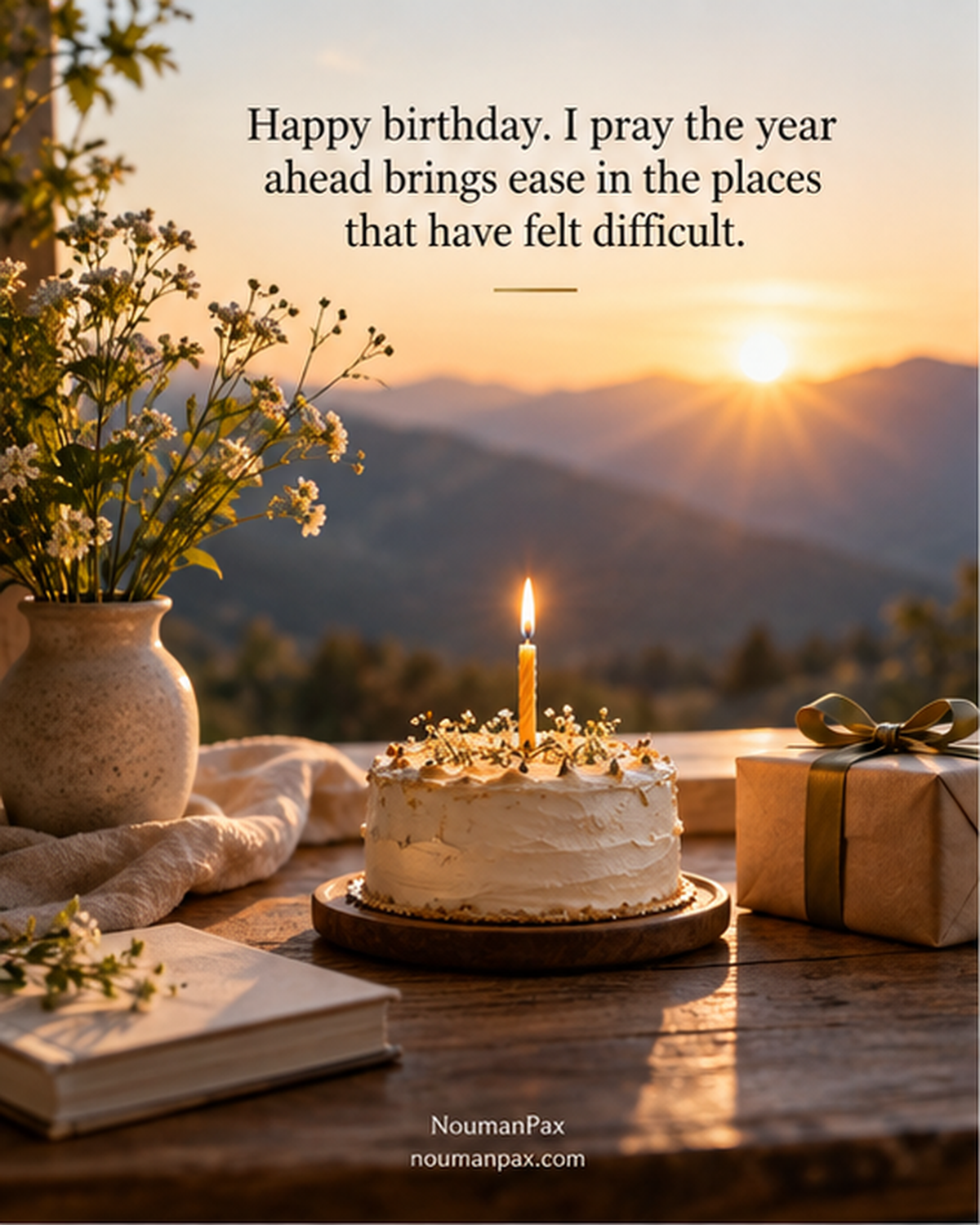 Happy birthday. I pray the year ahead brings ease in the places that have felt difficult.