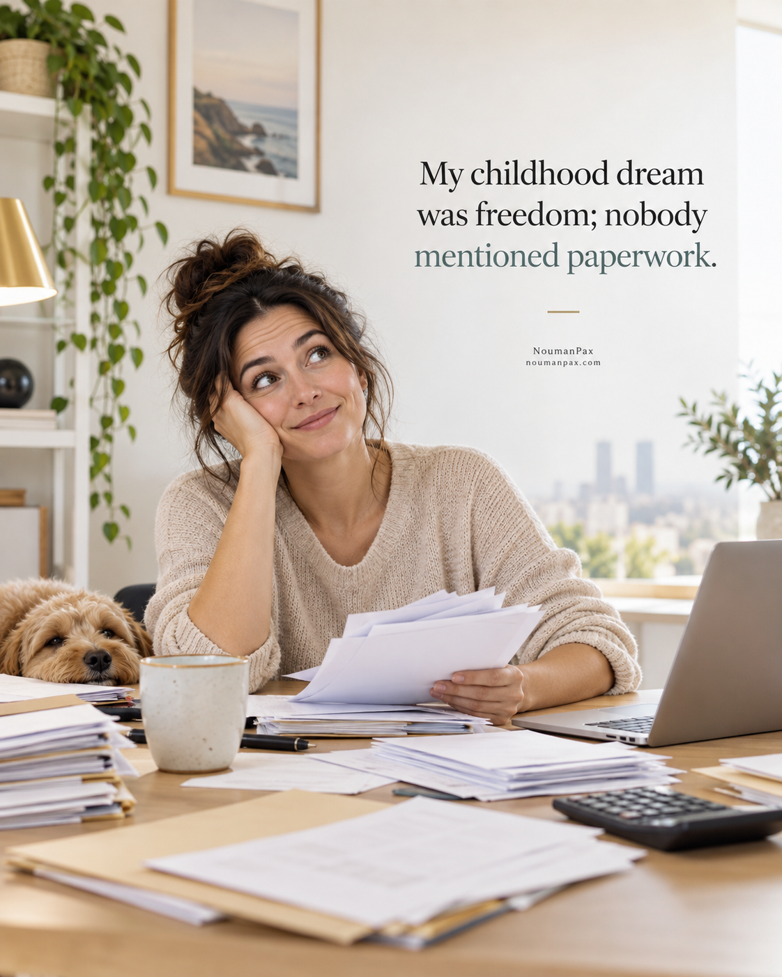 My childhood dream was freedom; nobody mentioned paperwork.