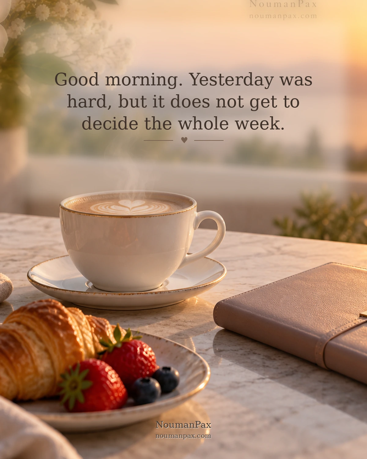 Good morning. Yesterday was hard, but it does not get to decide the whole week.