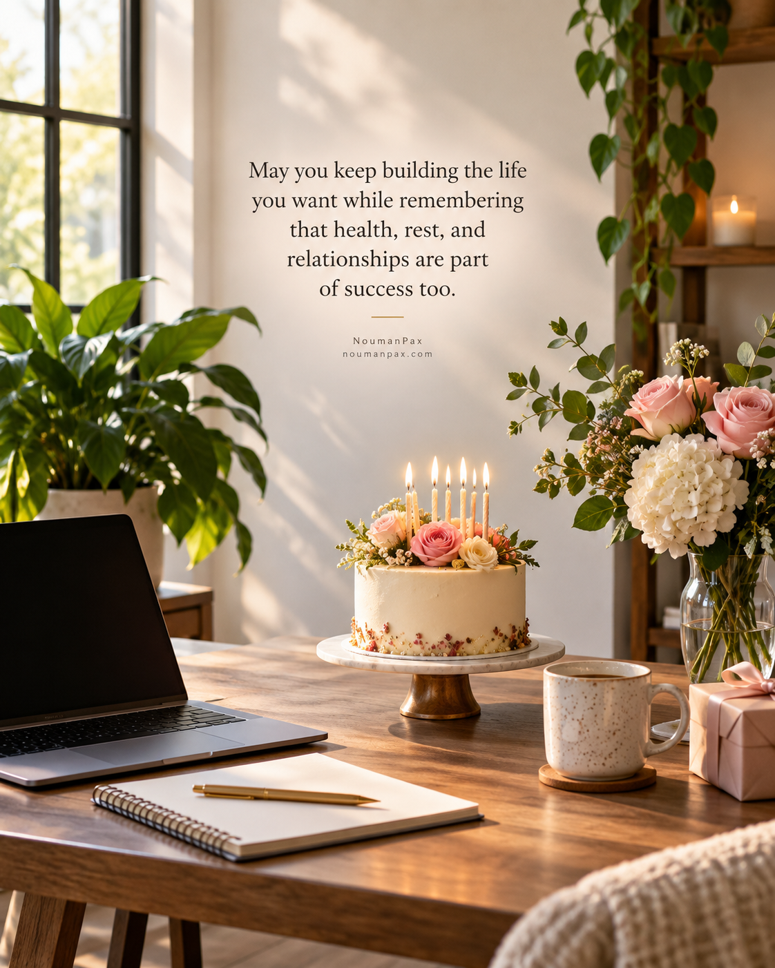 Inspirational Birthday Wishes for Girlfriend — Balanced success