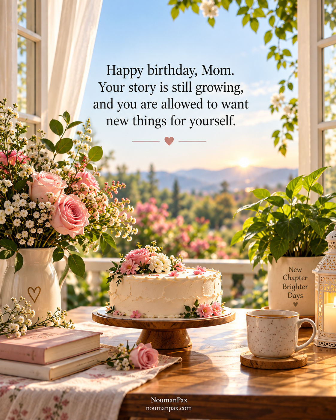 Happy birthday, Mom. Your story is still growing, and you are allowed to want new things for yourself.