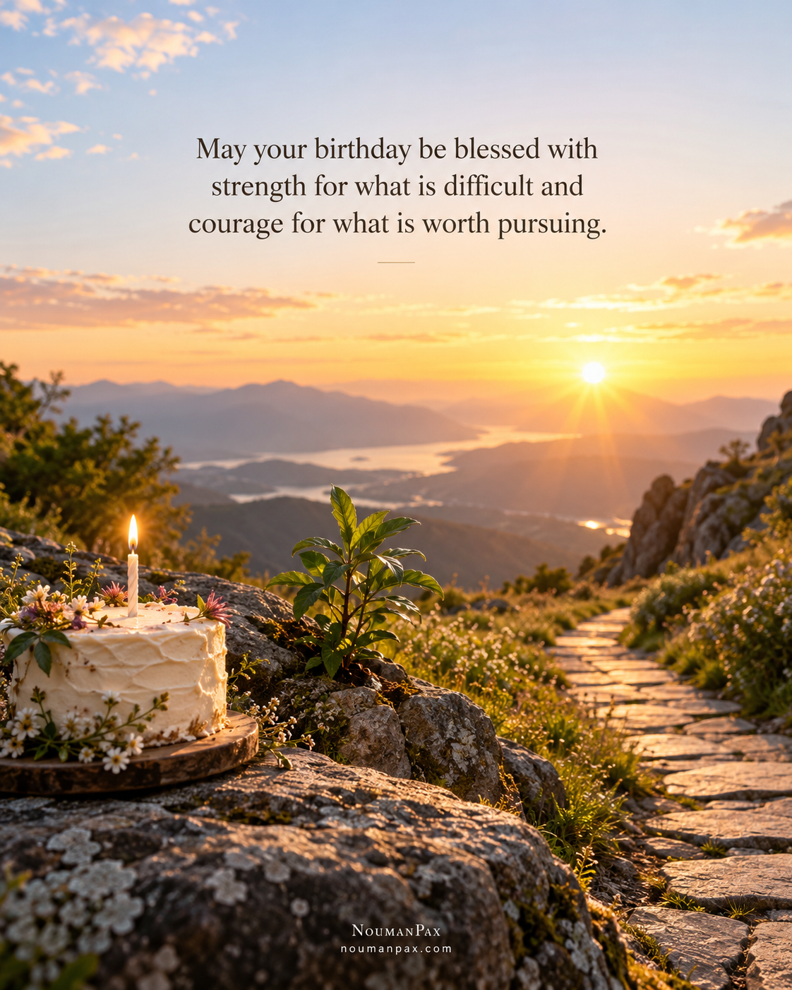 Birthday Blessings for Strength and Courage — Inspirational blessing