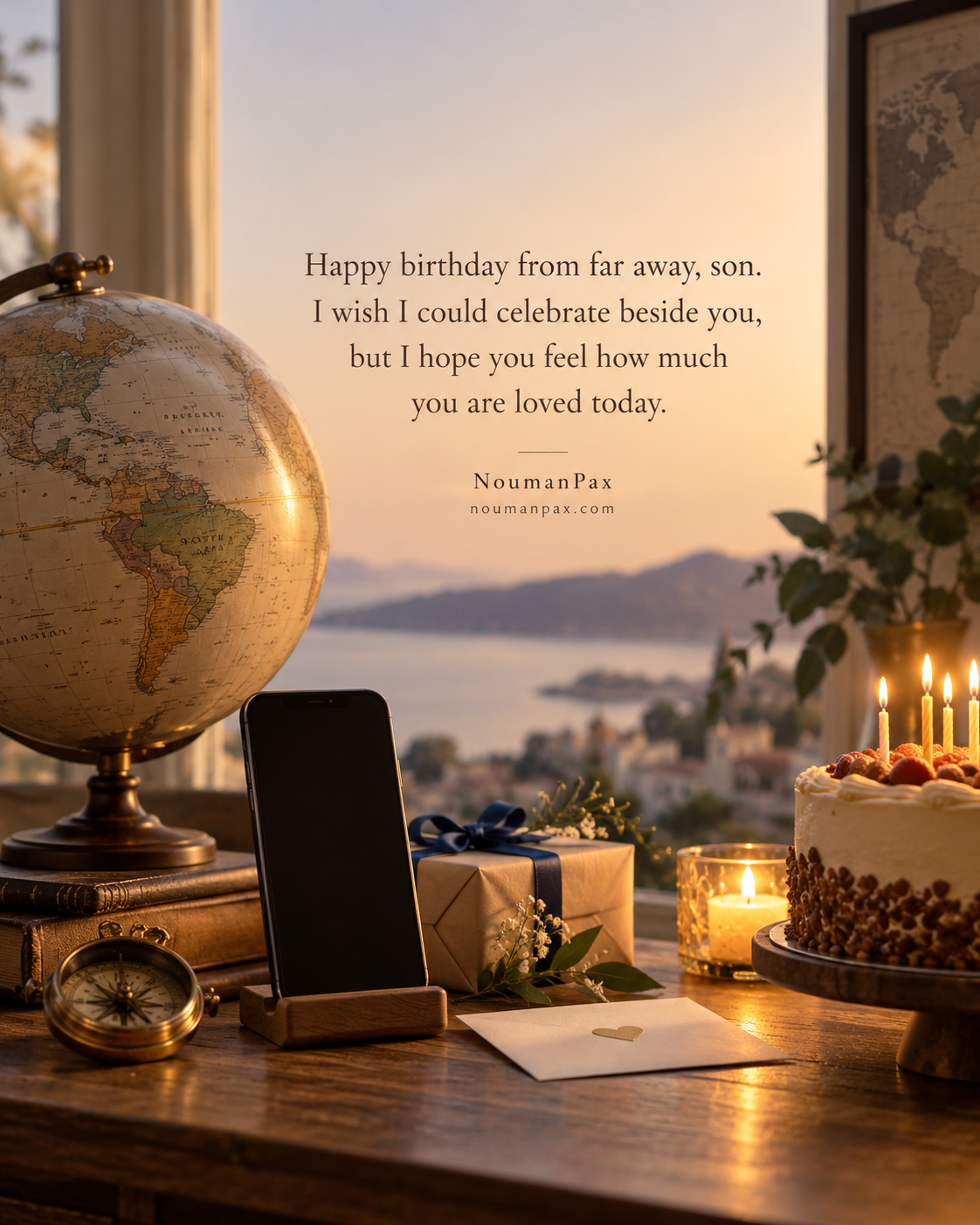Long-Distance Birthday Wishes for Son — Quote