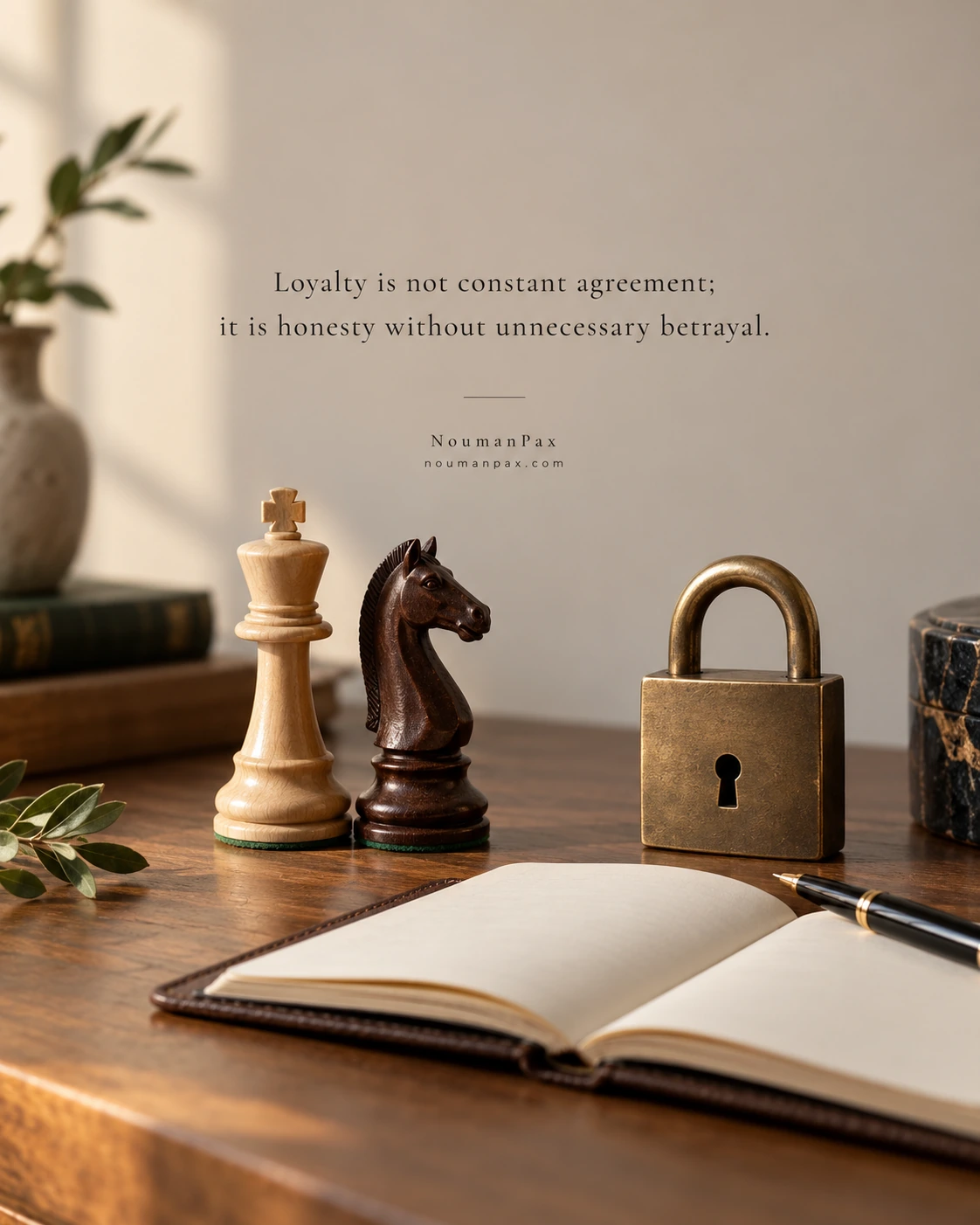 Loyalty is not constant agreement; it is honesty without unnecessary betrayal.