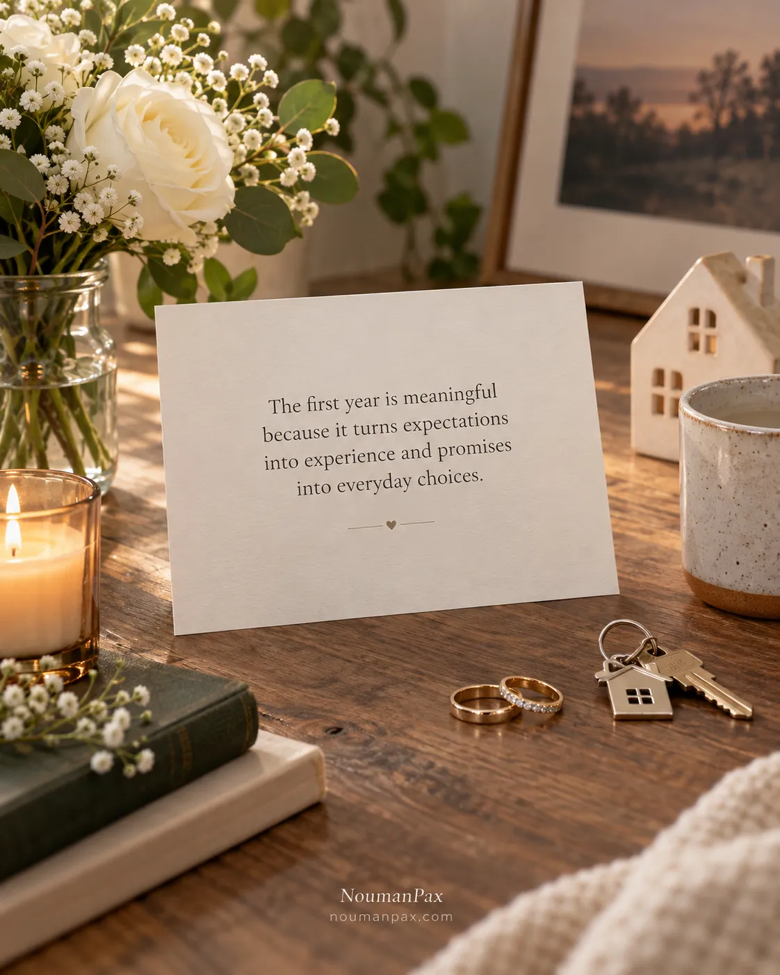 The first year is meaningful because it turns expectations into experience and promises into everyday choices.