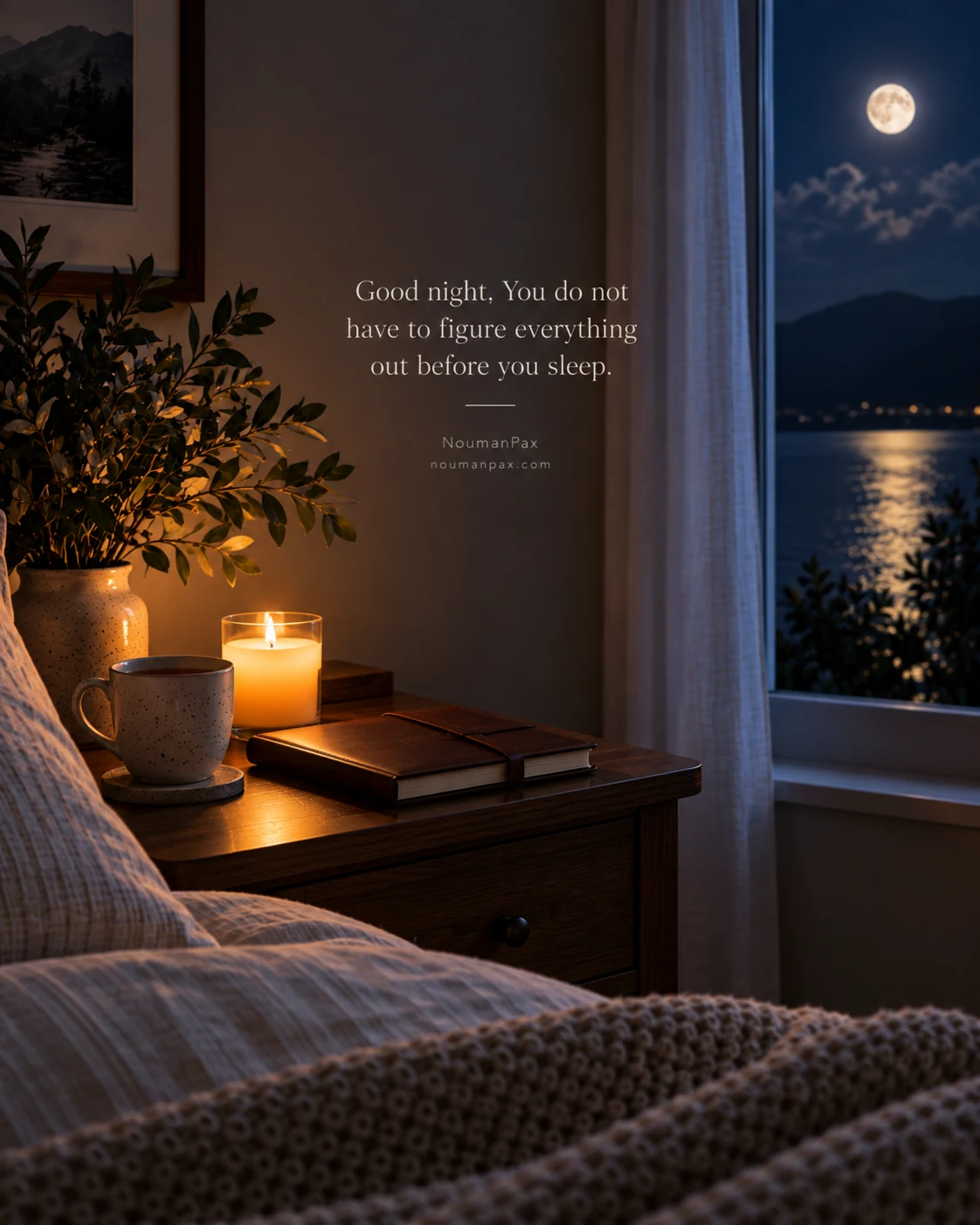Good night. You do not have to figure everything out before you sleep.