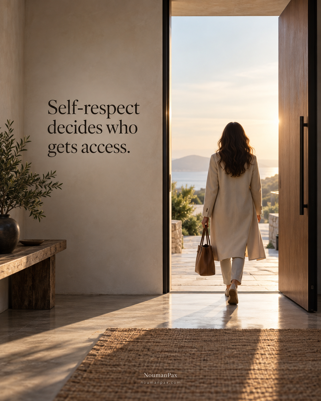 Self-respect decides who gets access.