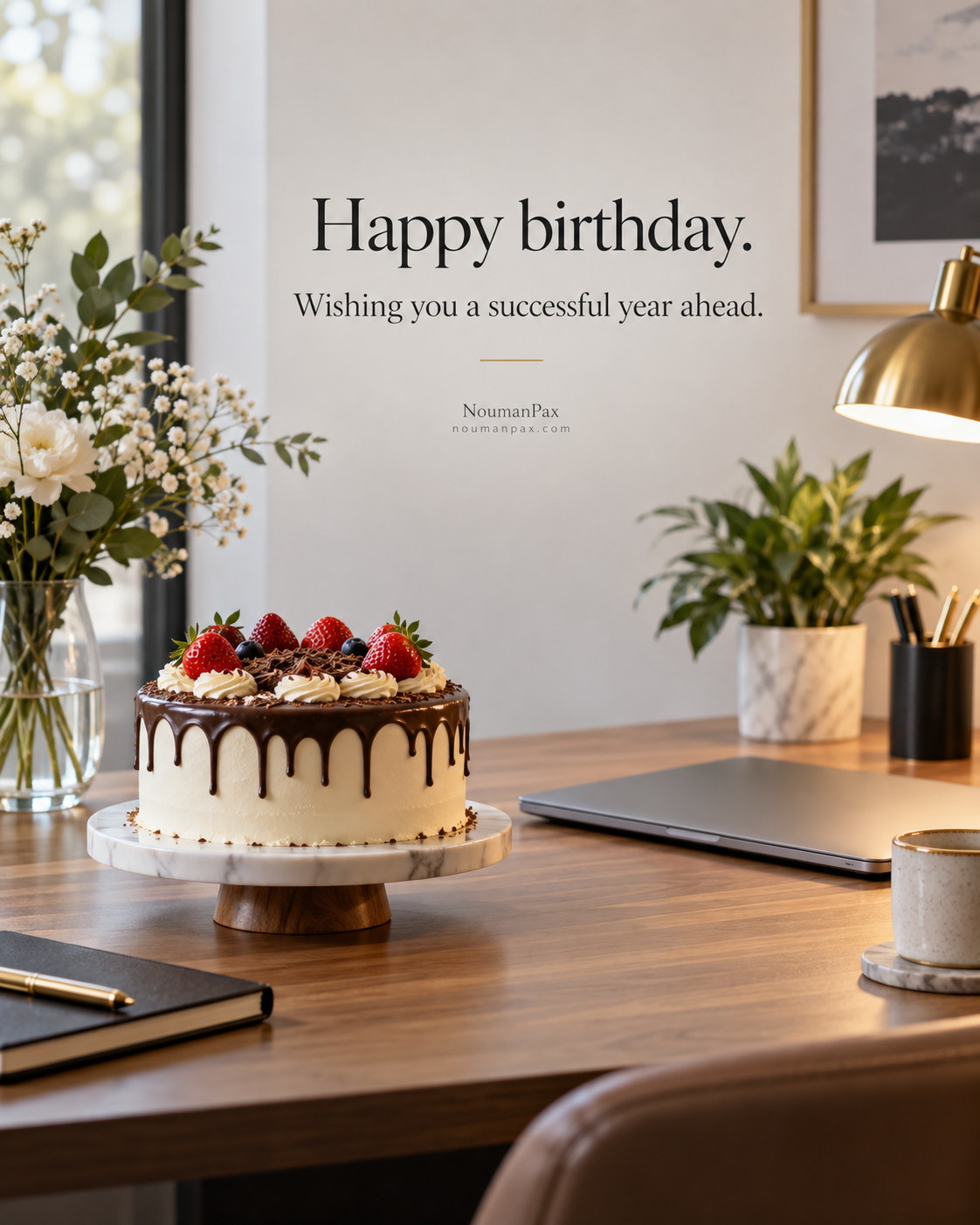 Happy birthday. Wishing you a successful year ahead.