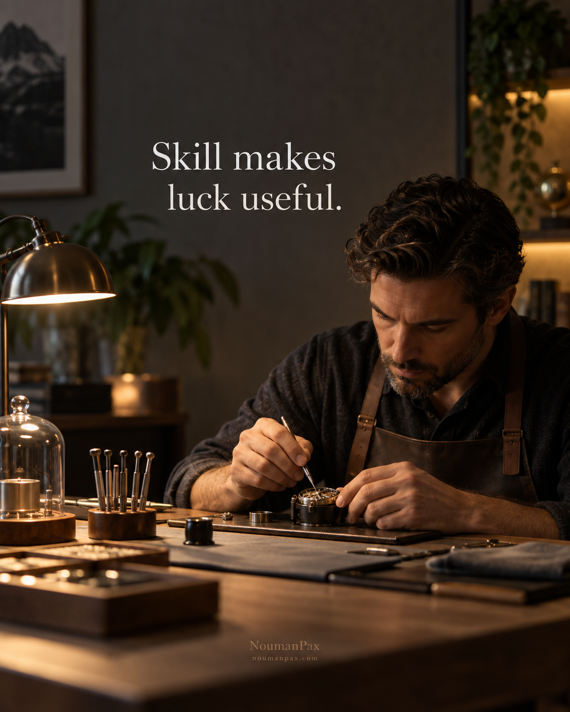 Skill makes luck useful.