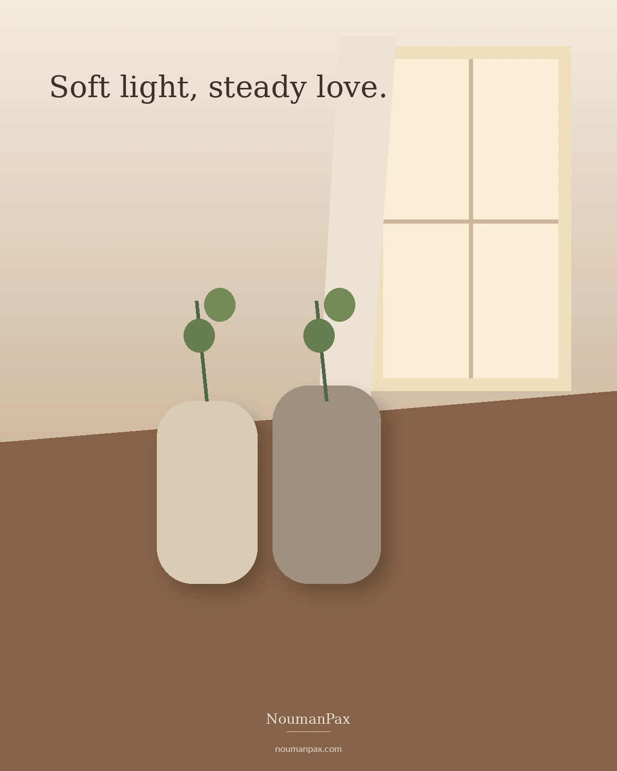 Soft light, steady love.