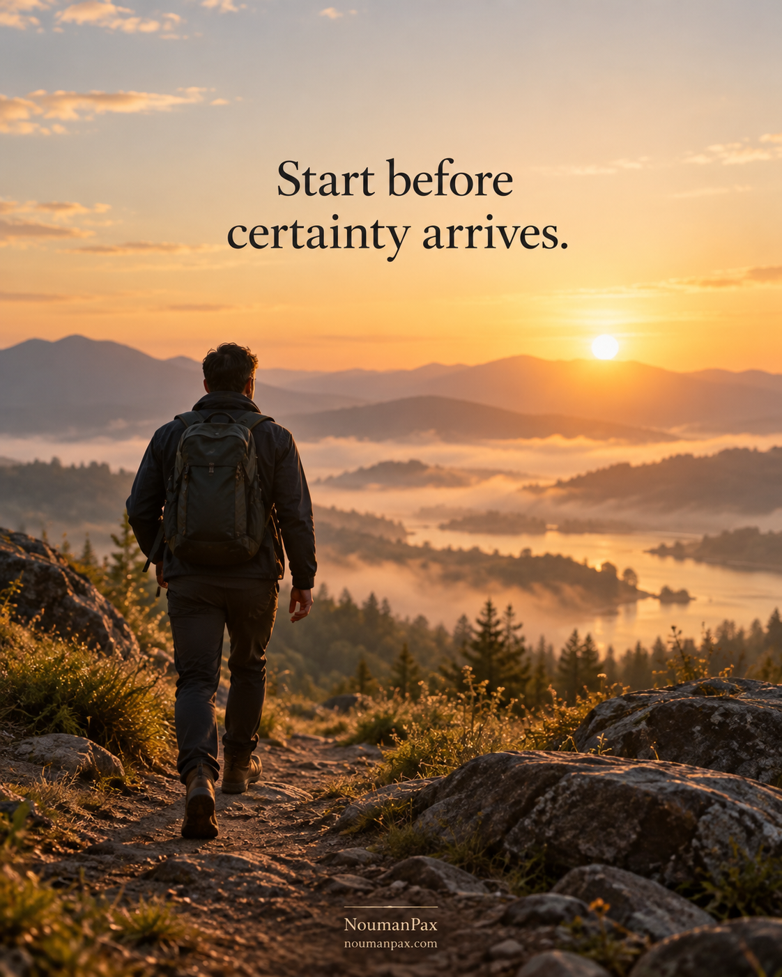 Start before certainty arrives