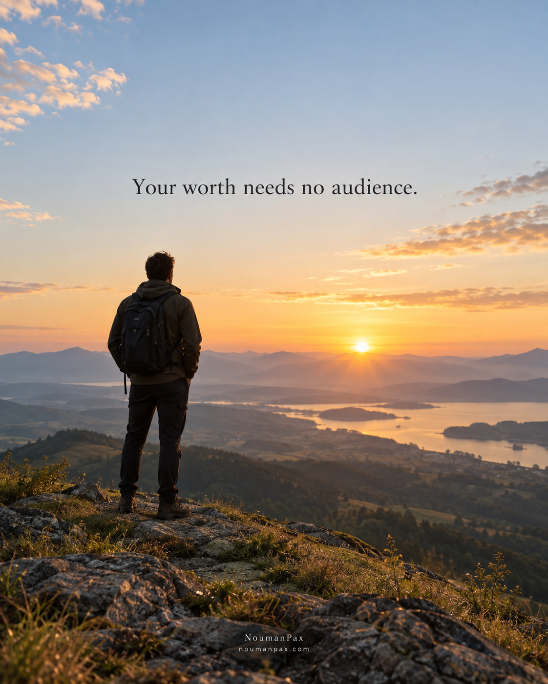 Your worth needs no audience.