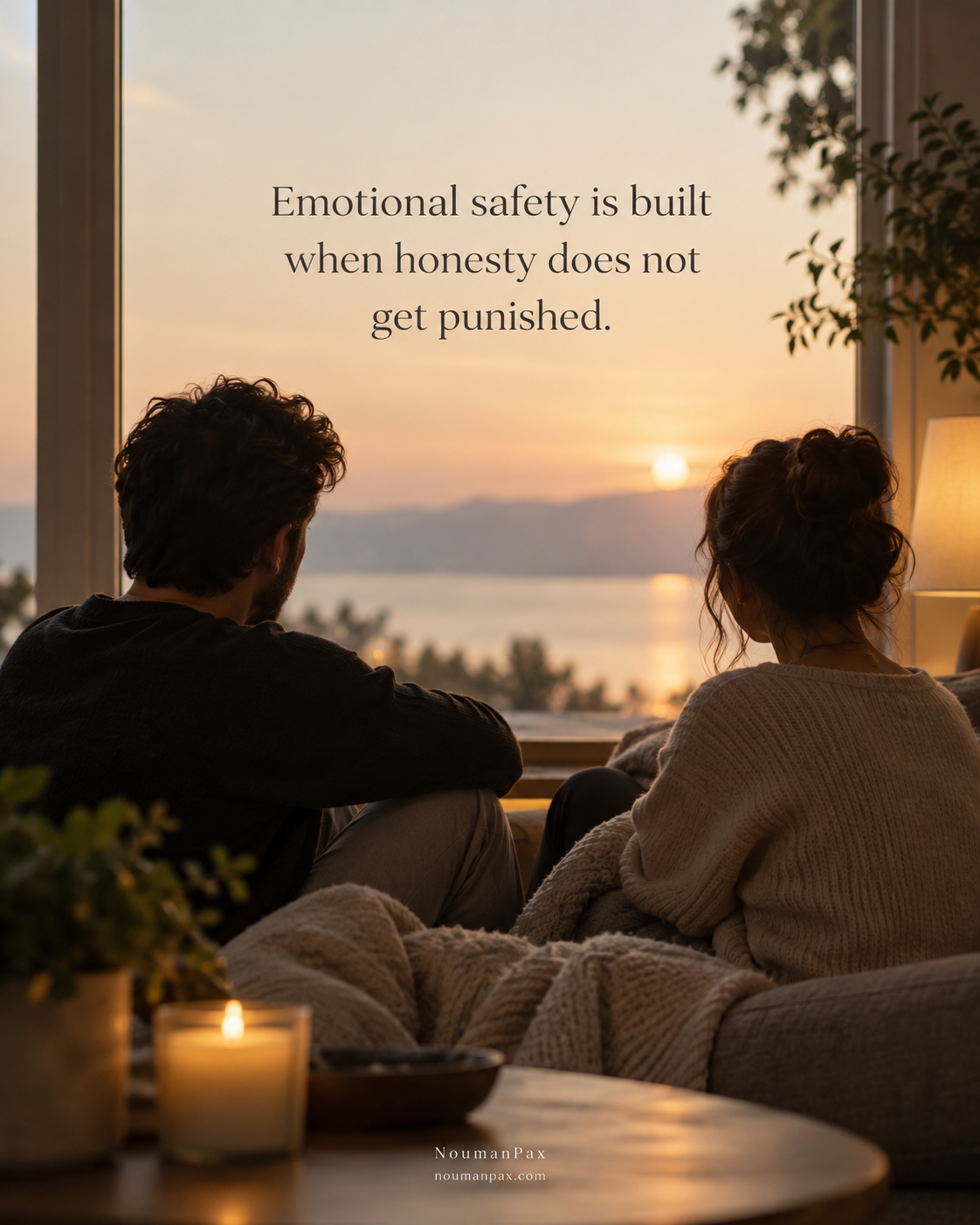 Relationship quote — emotional safety and honesty