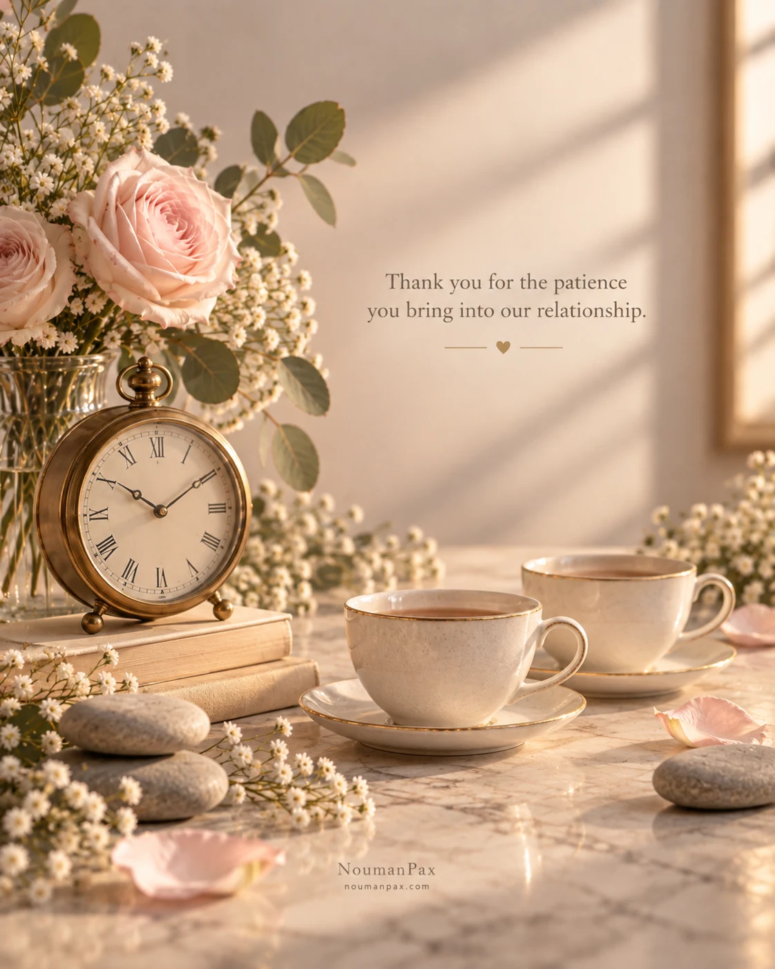 Thank you for the patience you bring into our relationship.