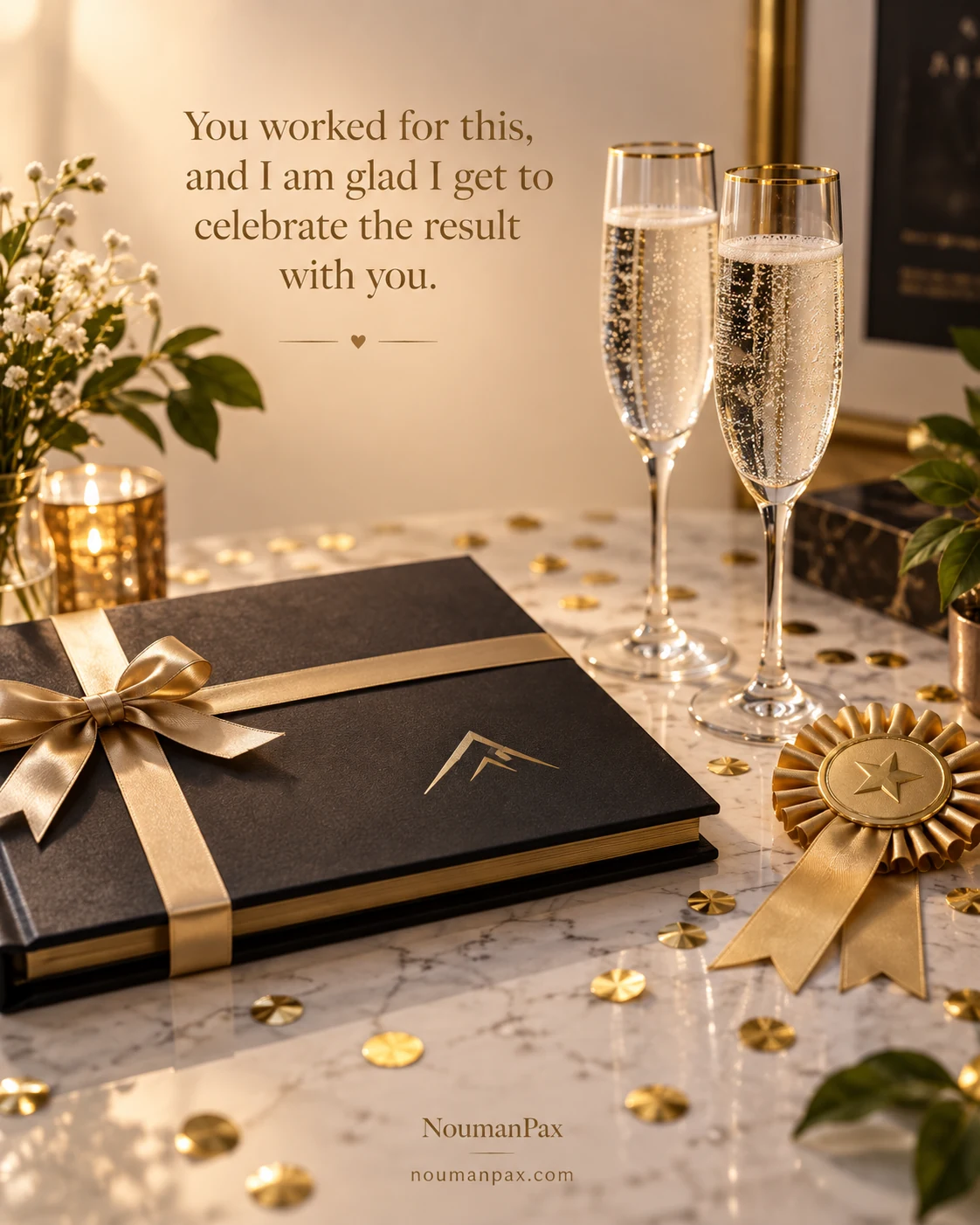 You worked for this, and I am glad I get to celebrate the result with you.