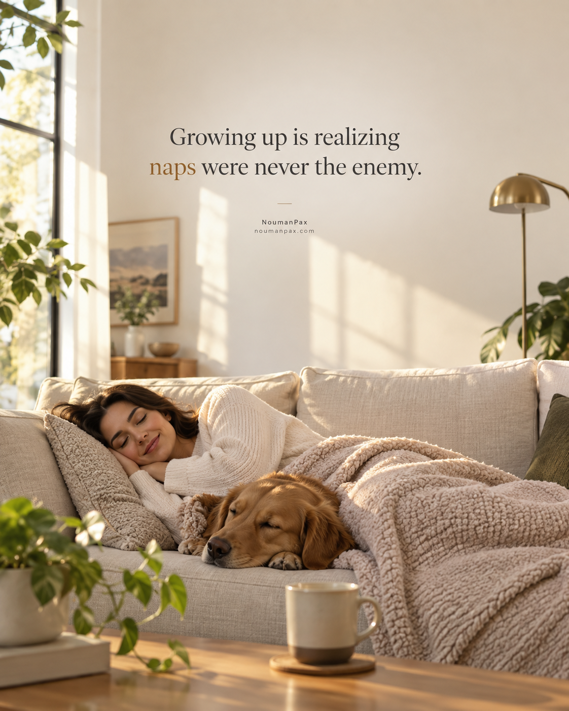 Growing up is realizing naps were never the enemy.