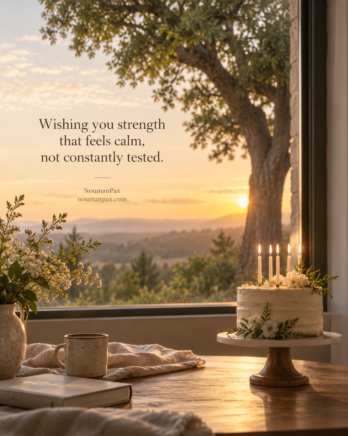Birthday Blessings for Strength and Courage — Inspirational calm