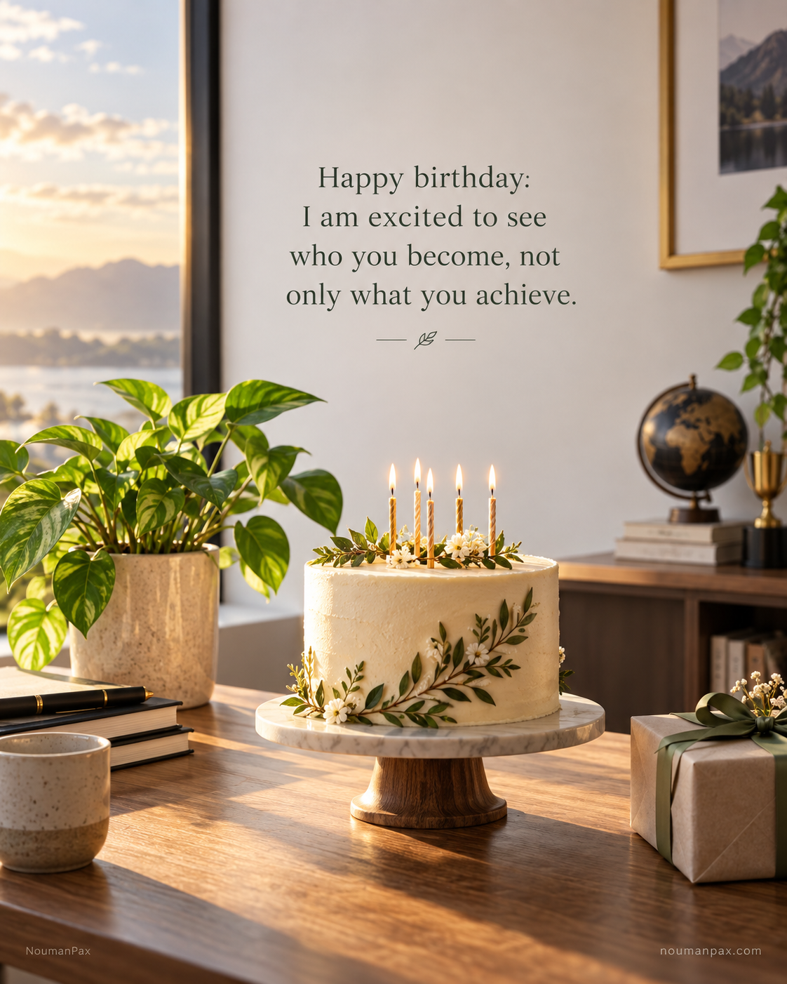 Happy birthday. I am excited to see who you become, not only what you achieve.
