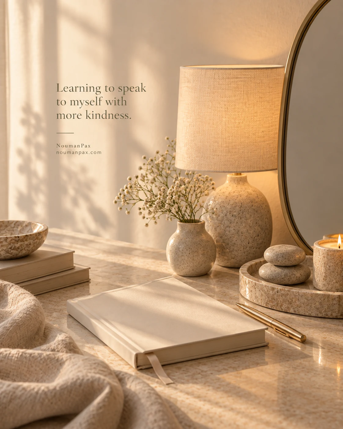 Learning to speak to myself with more kindness.