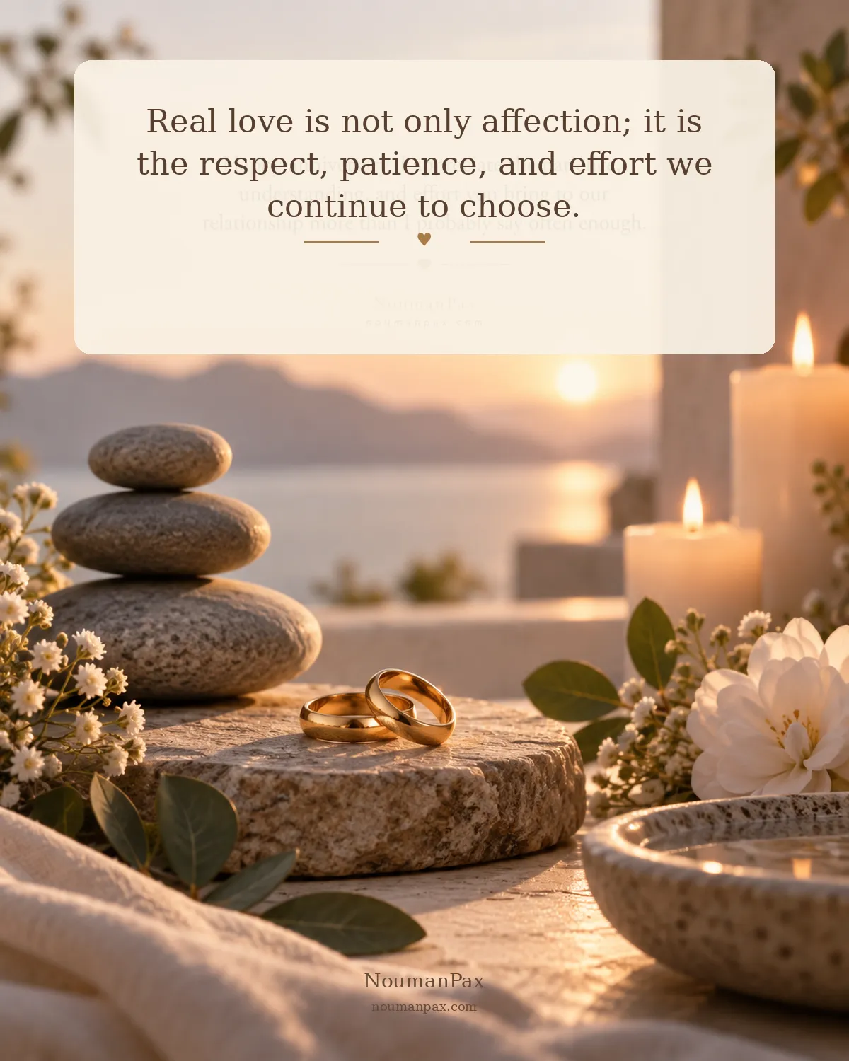Real love is not only affection; it is the respect, patience, and effort we continue to choose.