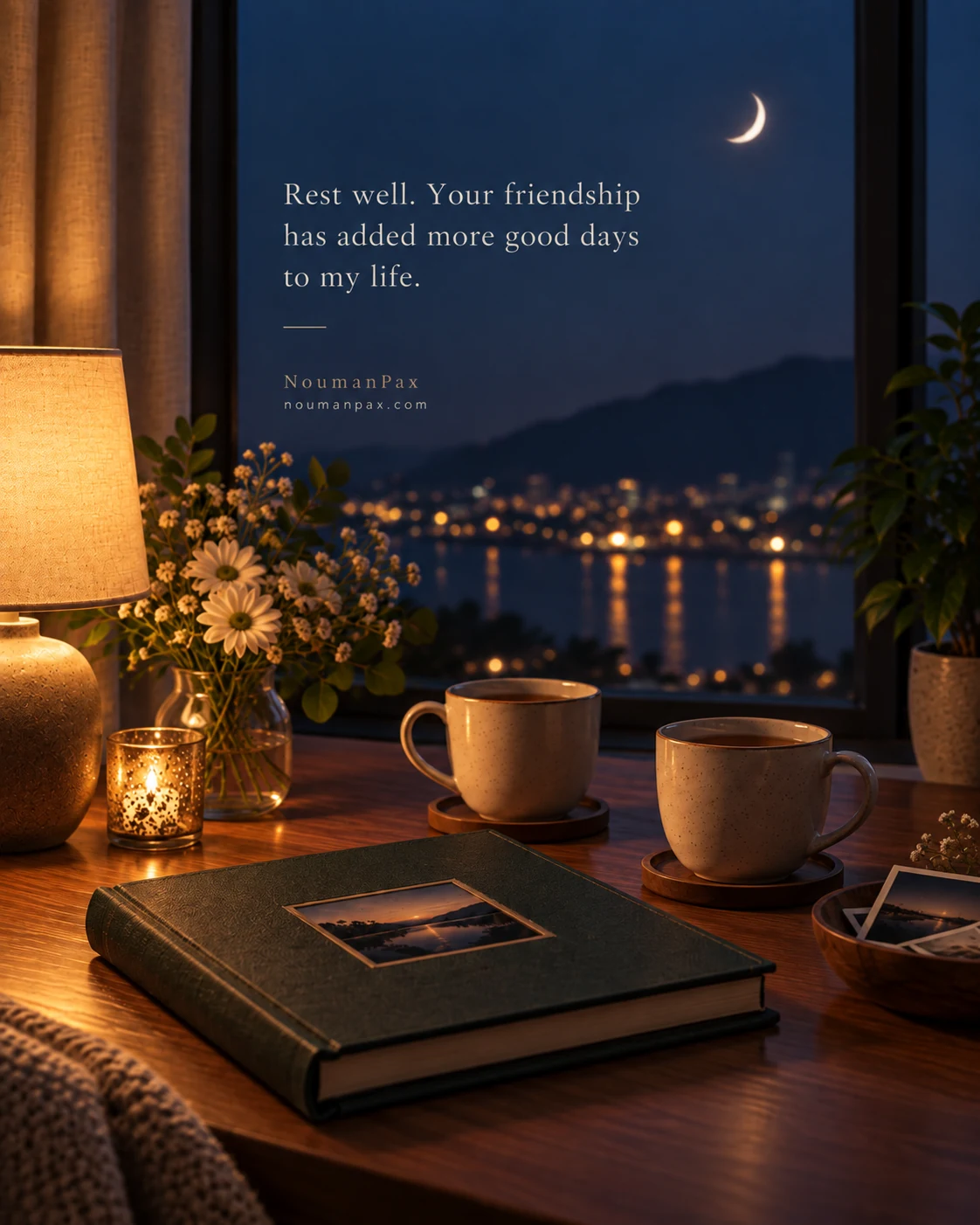 Rest well. Your friendship has added more good days to my life.