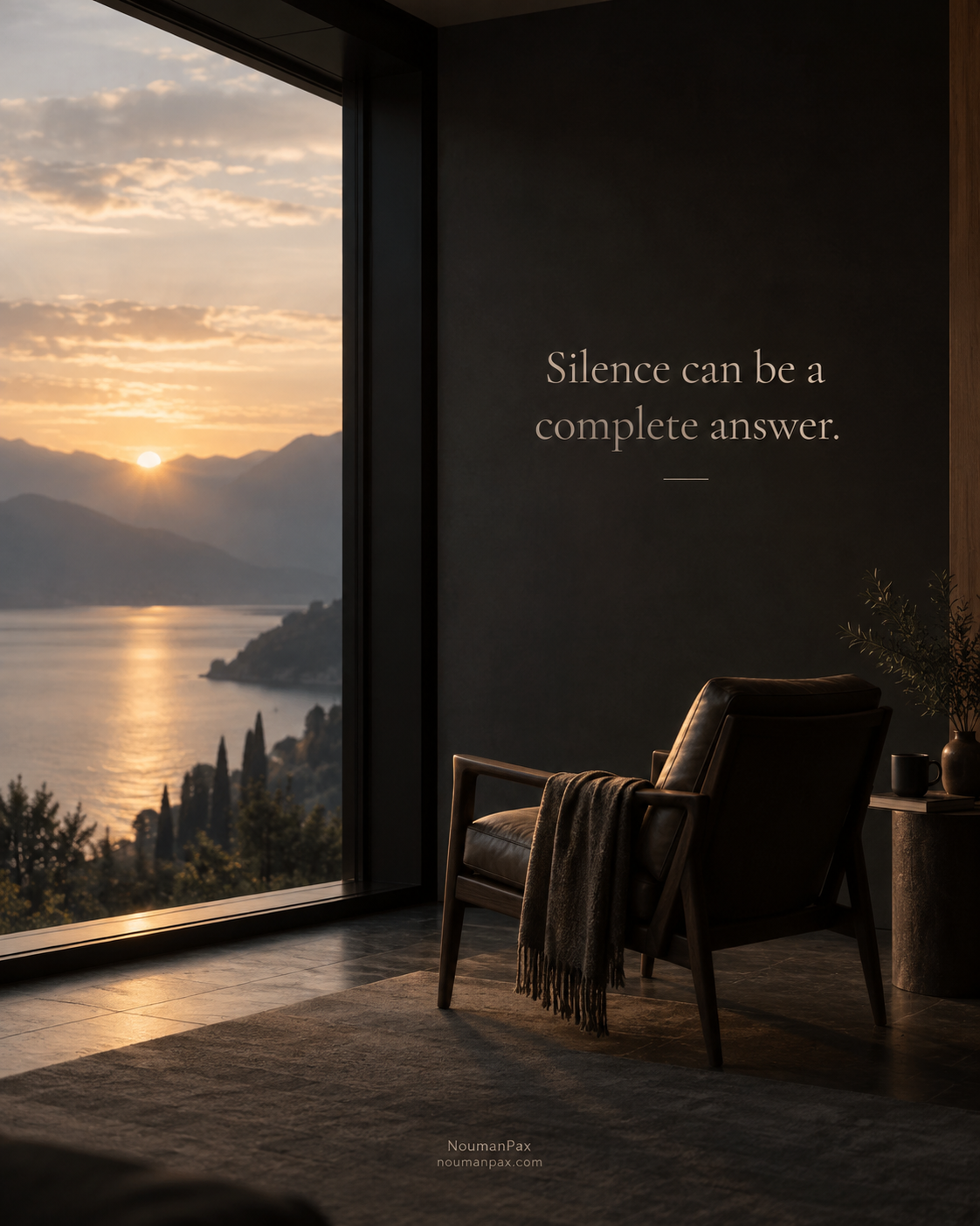 Silence can be a complete answer.