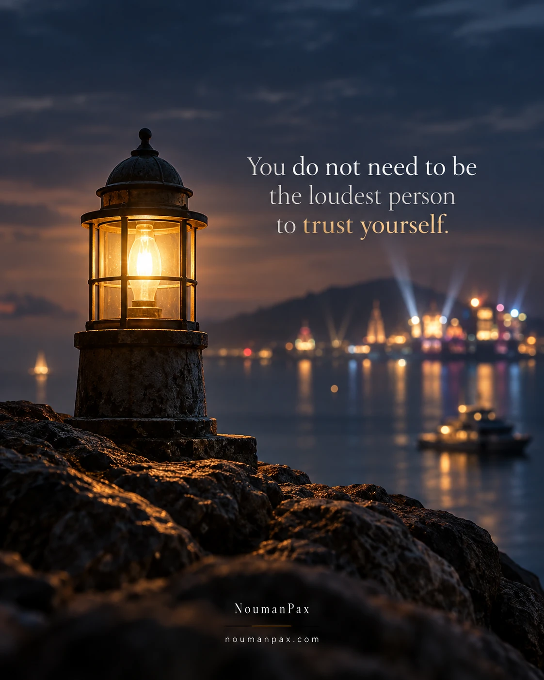 You do not need to be the loudest person to trust yourself.