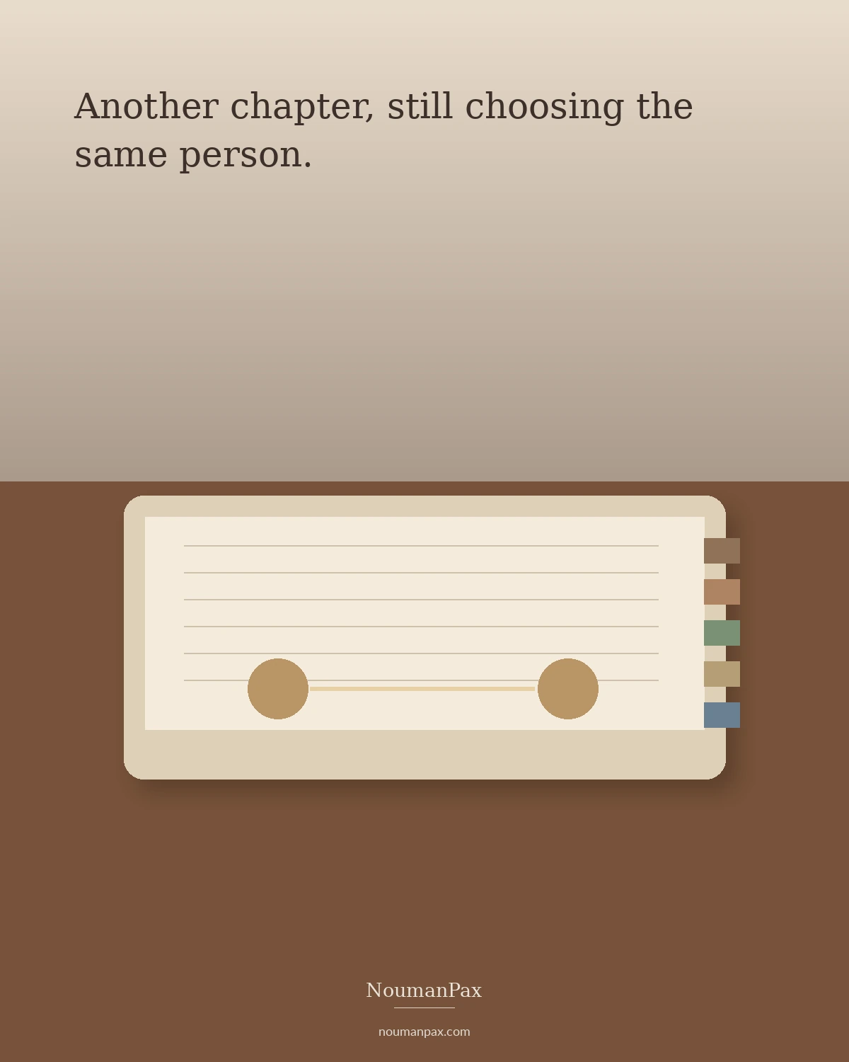 Another chapter, still choosing the same person.