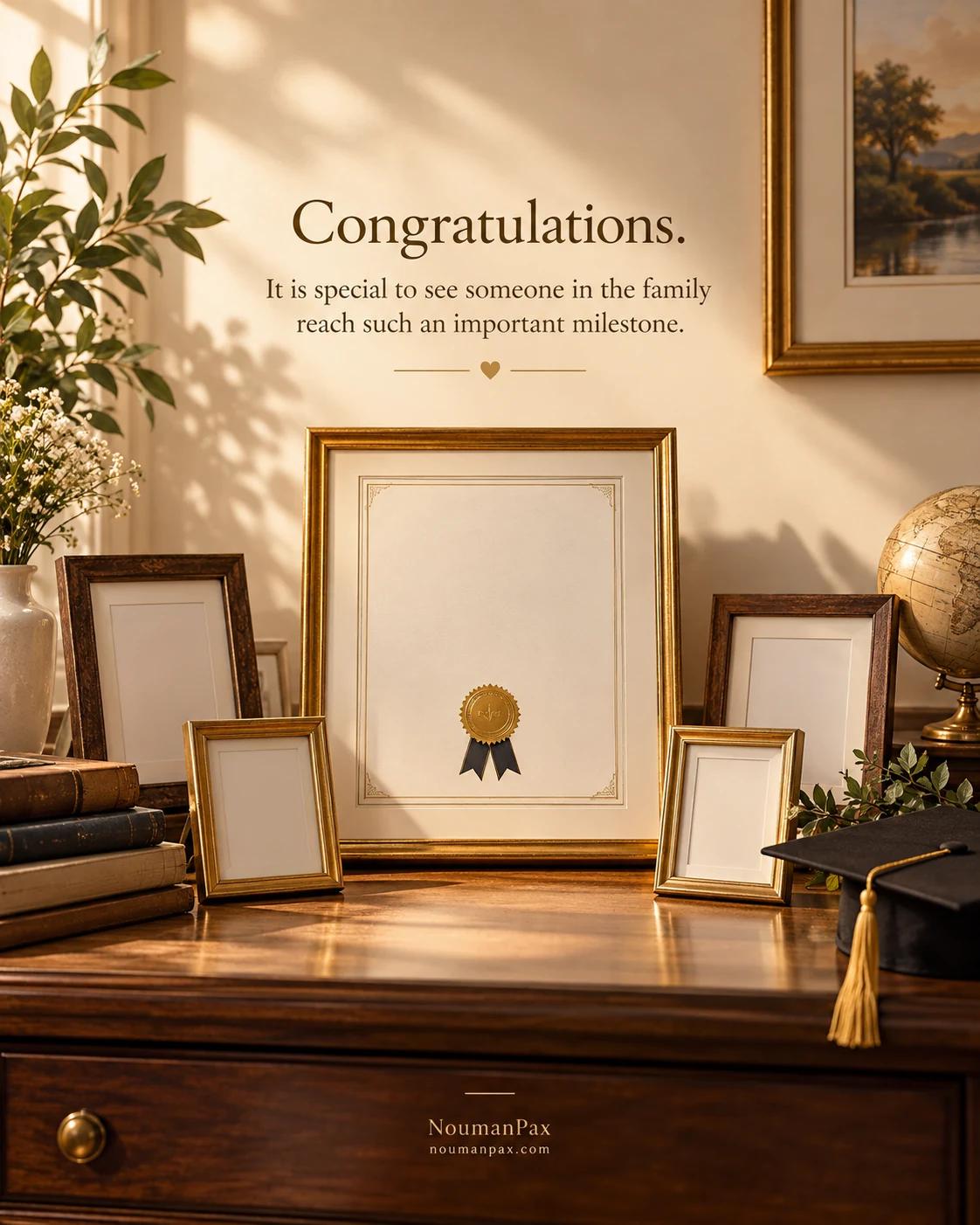 Congratulations. It is special to see someone in the family reach such an important milestone.
