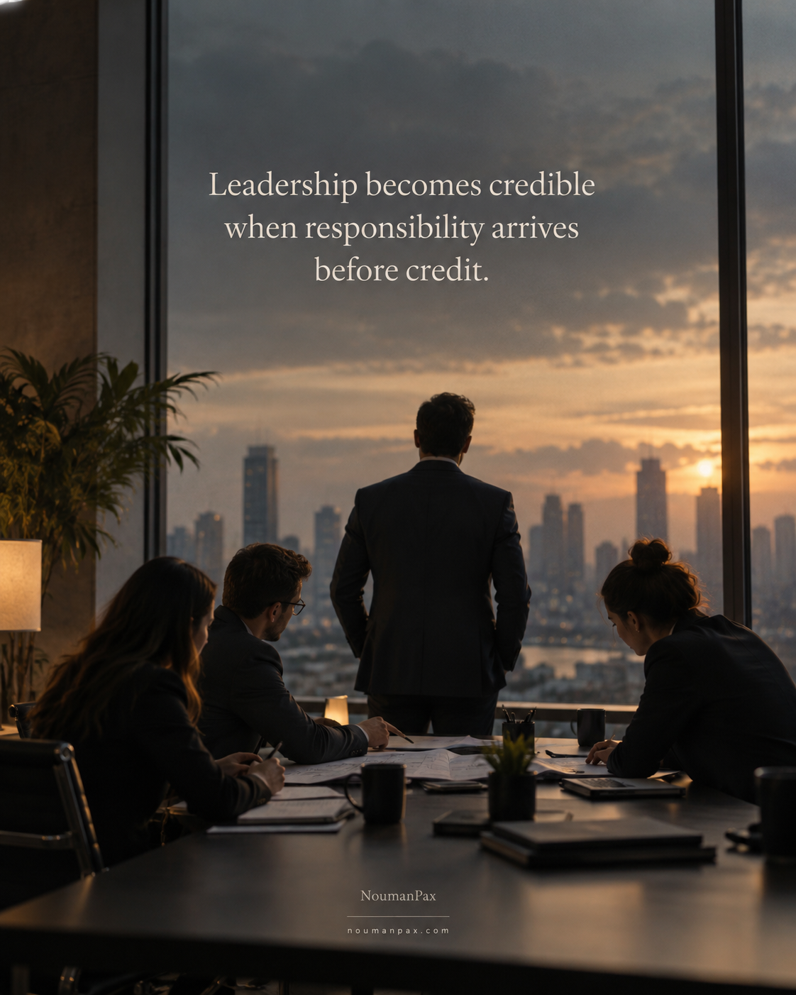 Leadership becomes credible when responsibility arrives before credit.