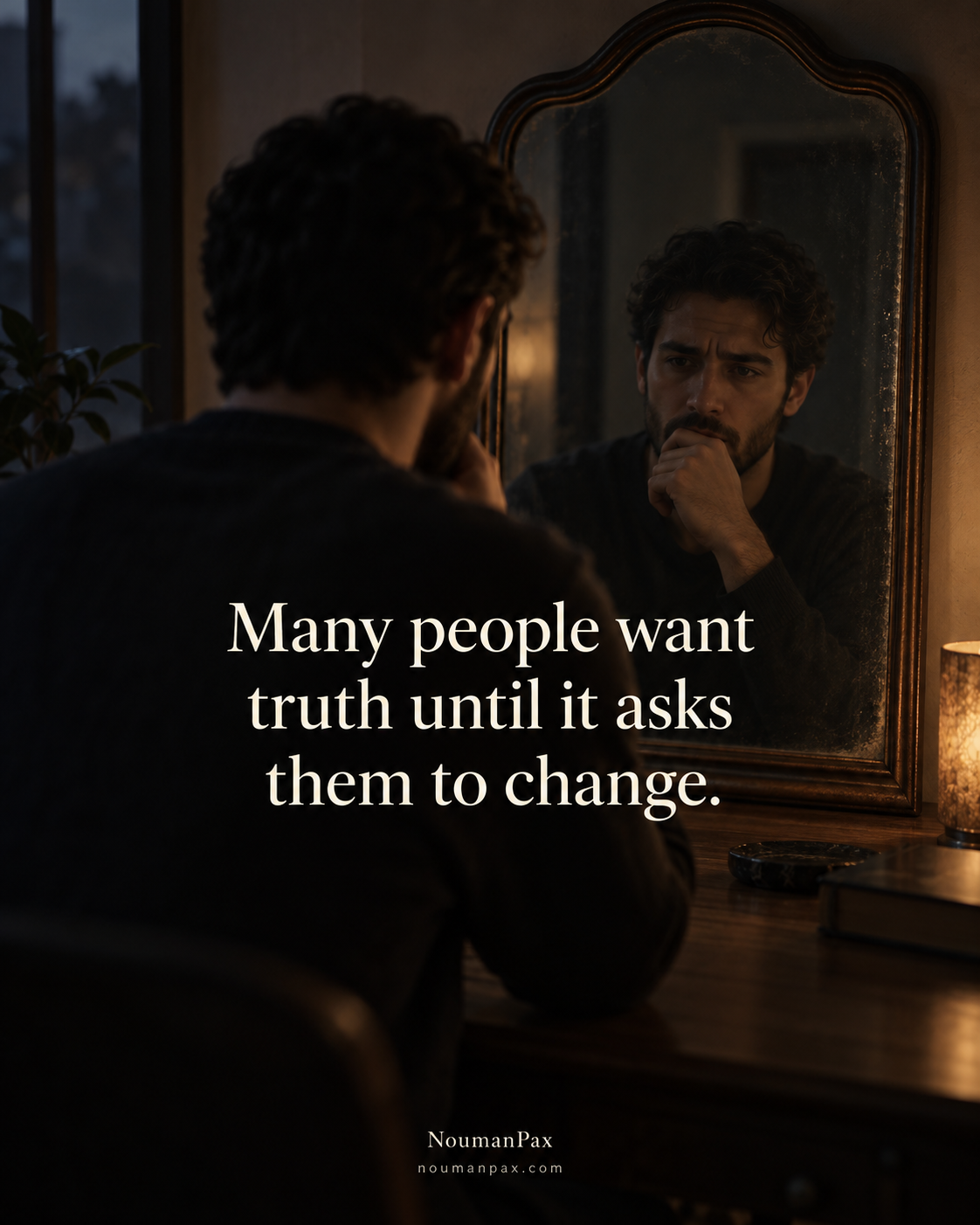 Many people want truth until it asks them to change