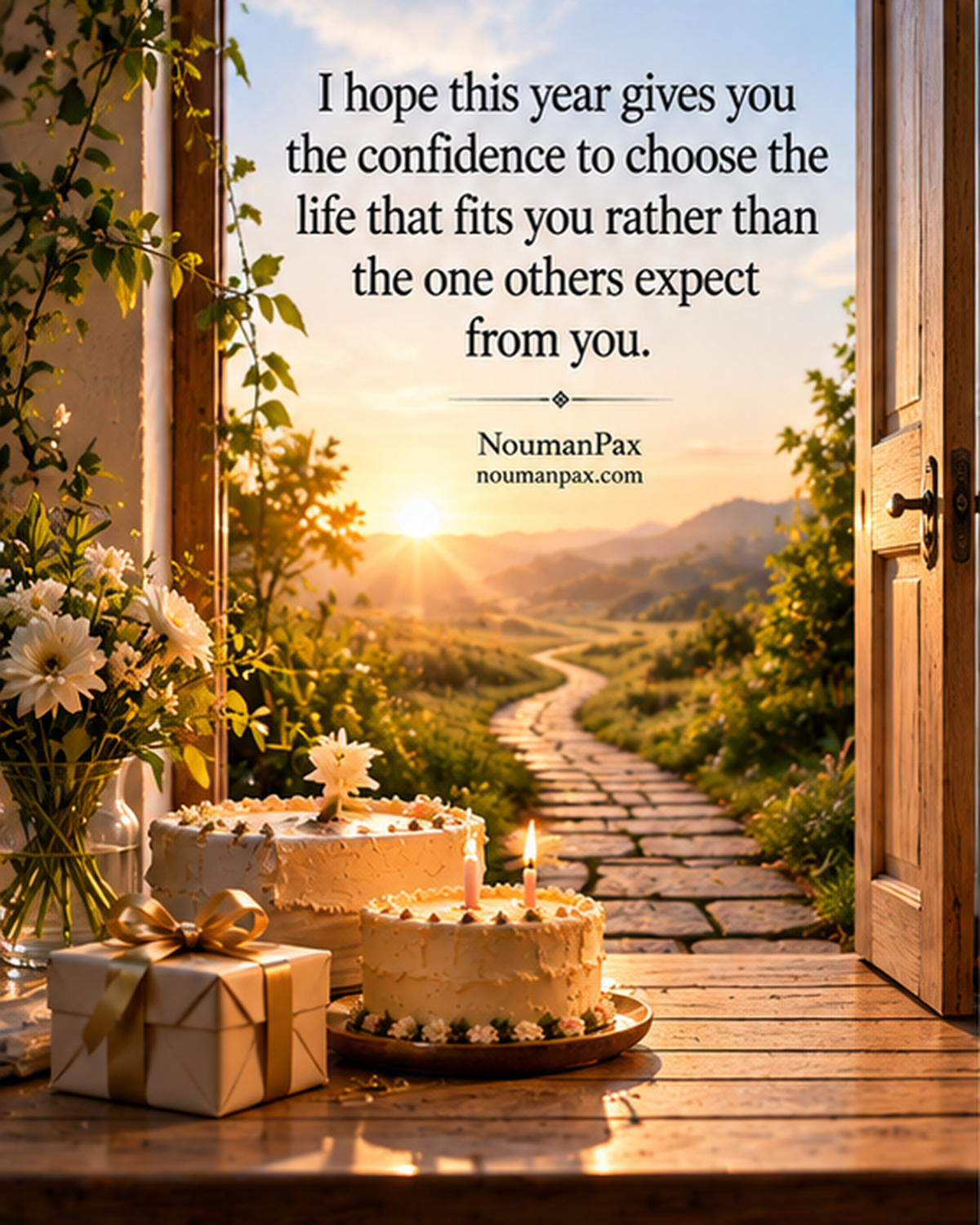 I hope this year gives you the confidence to choose the life that fits you rather than the one others expect from you.