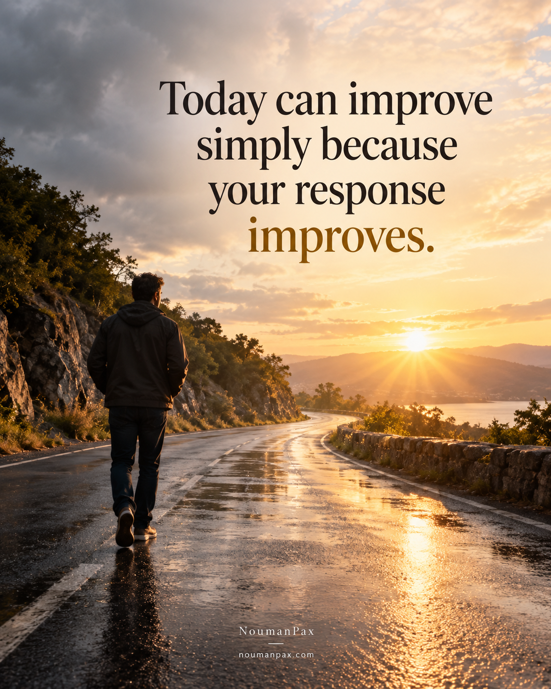 Positive quote — today improves when response improves