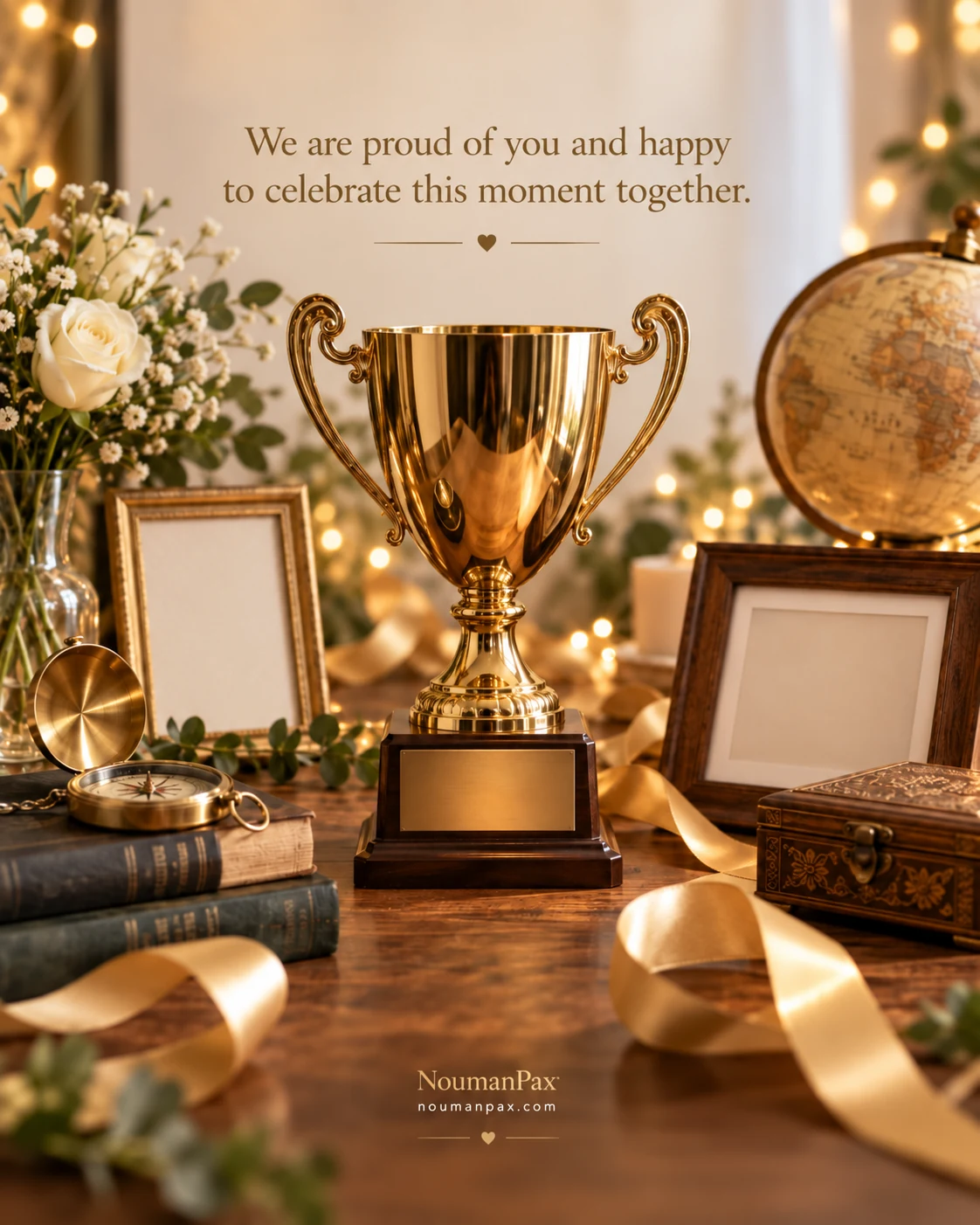 We are proud of you and happy to celebrate this moment together.