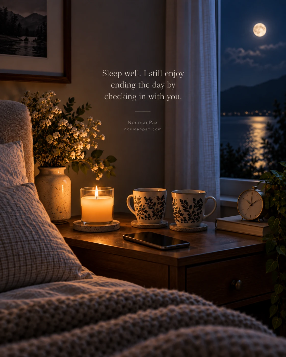 Sleep well. I still enjoy ending the day by checking in with you.