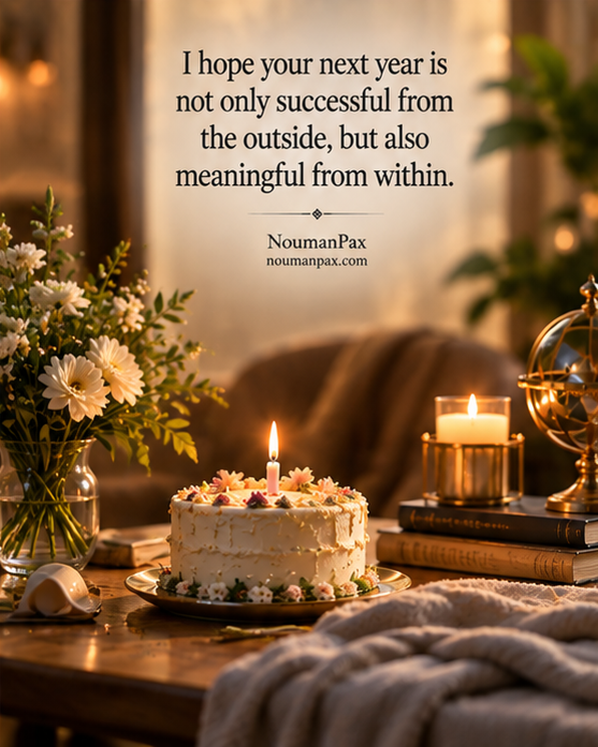 I hope your next year is not only successful from the outside, but also meaningful from within.