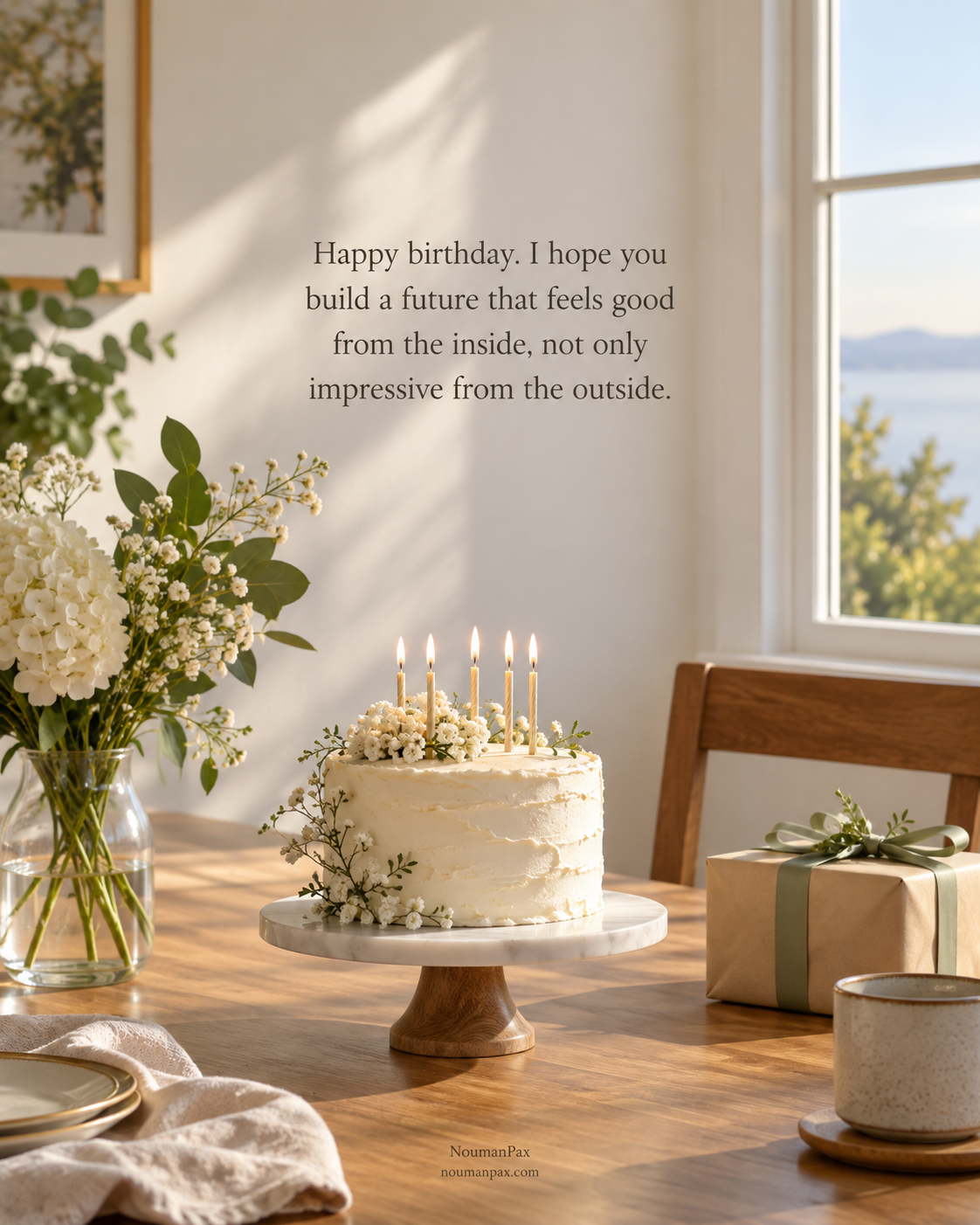 Happy birthday. I hope you build a future that feels good from the inside, not only impressive from the outside.
