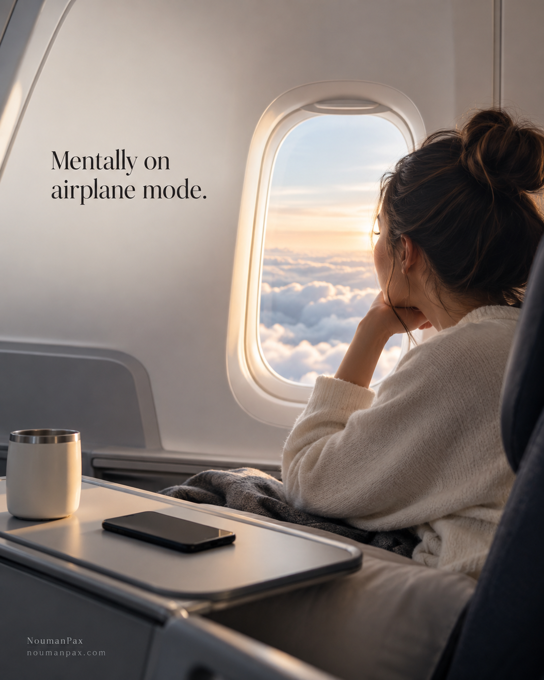 Mentally on airplane mode.