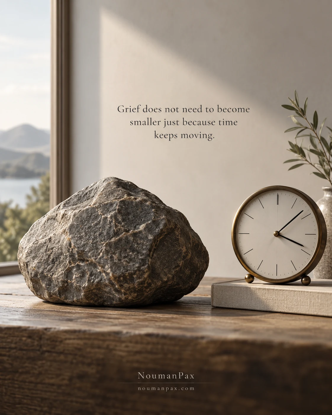 Grief does not need to become smaller just because time keeps moving.