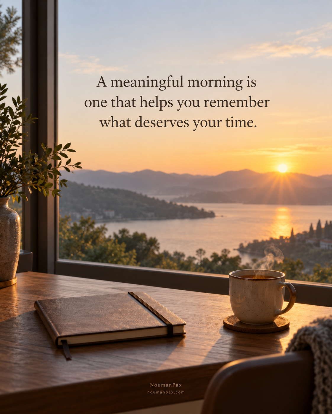Meaningful good morning quote about what deserves your time