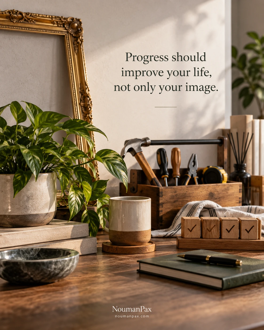 Progress should improve your life, not only your image.