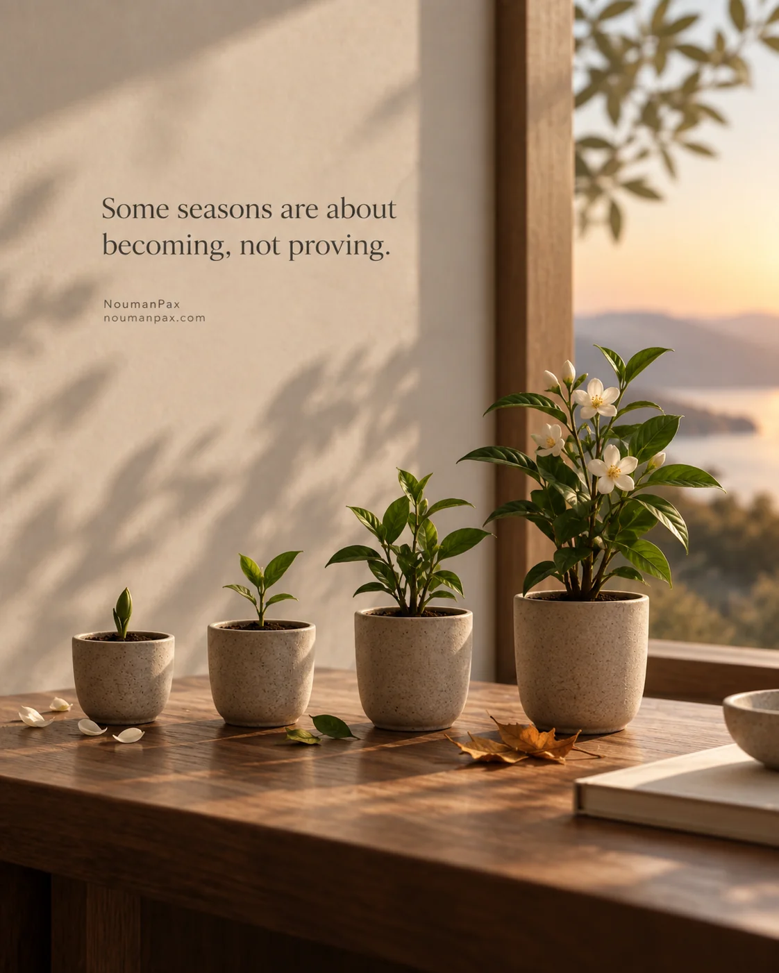 Some seasons are about becoming, not proving.