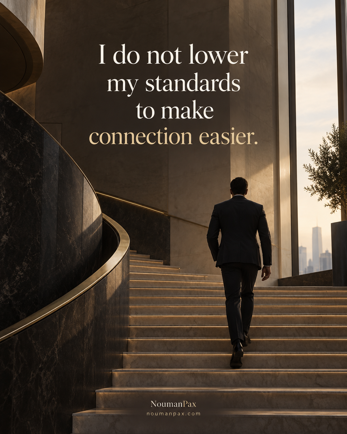 I do not lower my standards