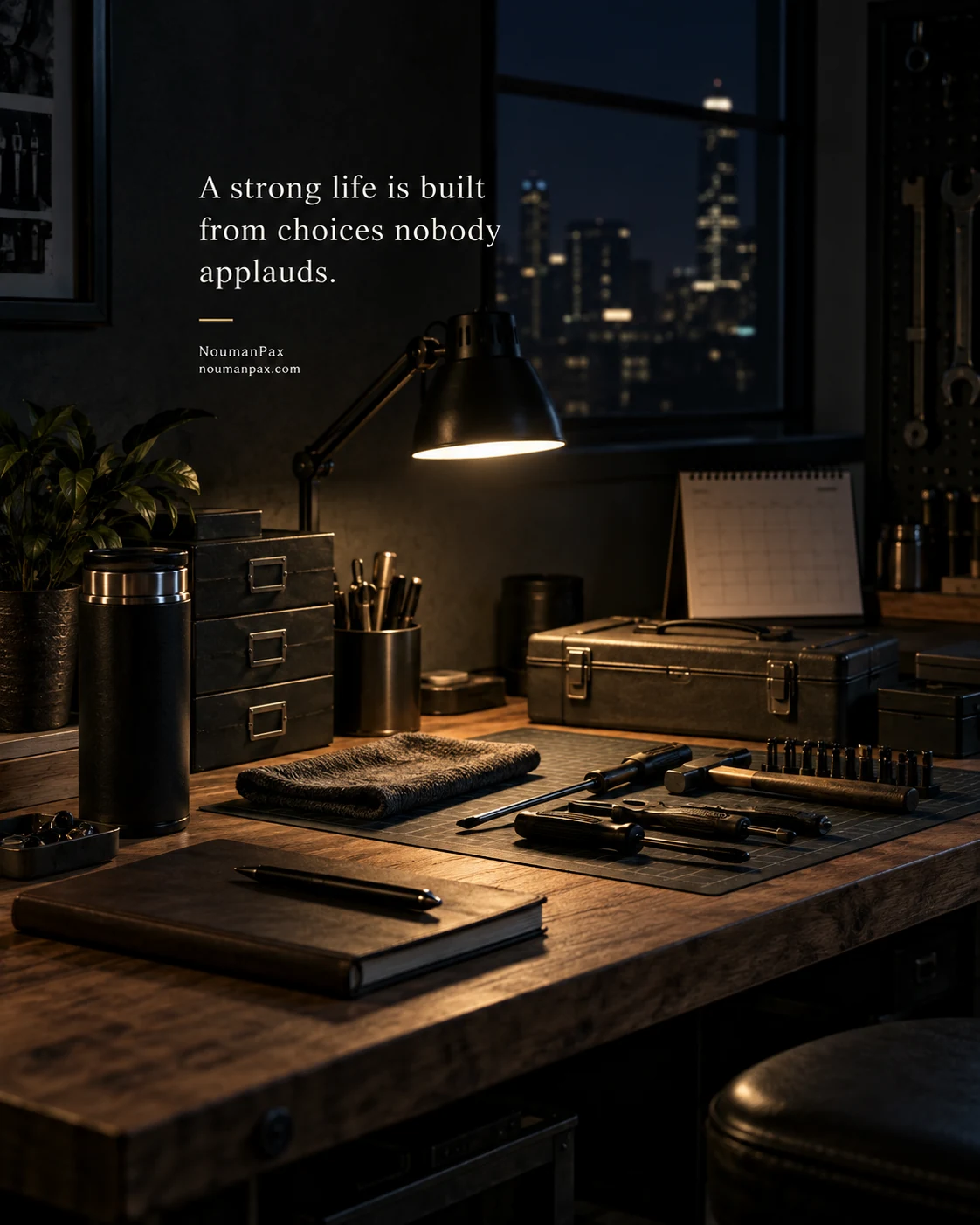 A strong life is built from choices nobody applauds.