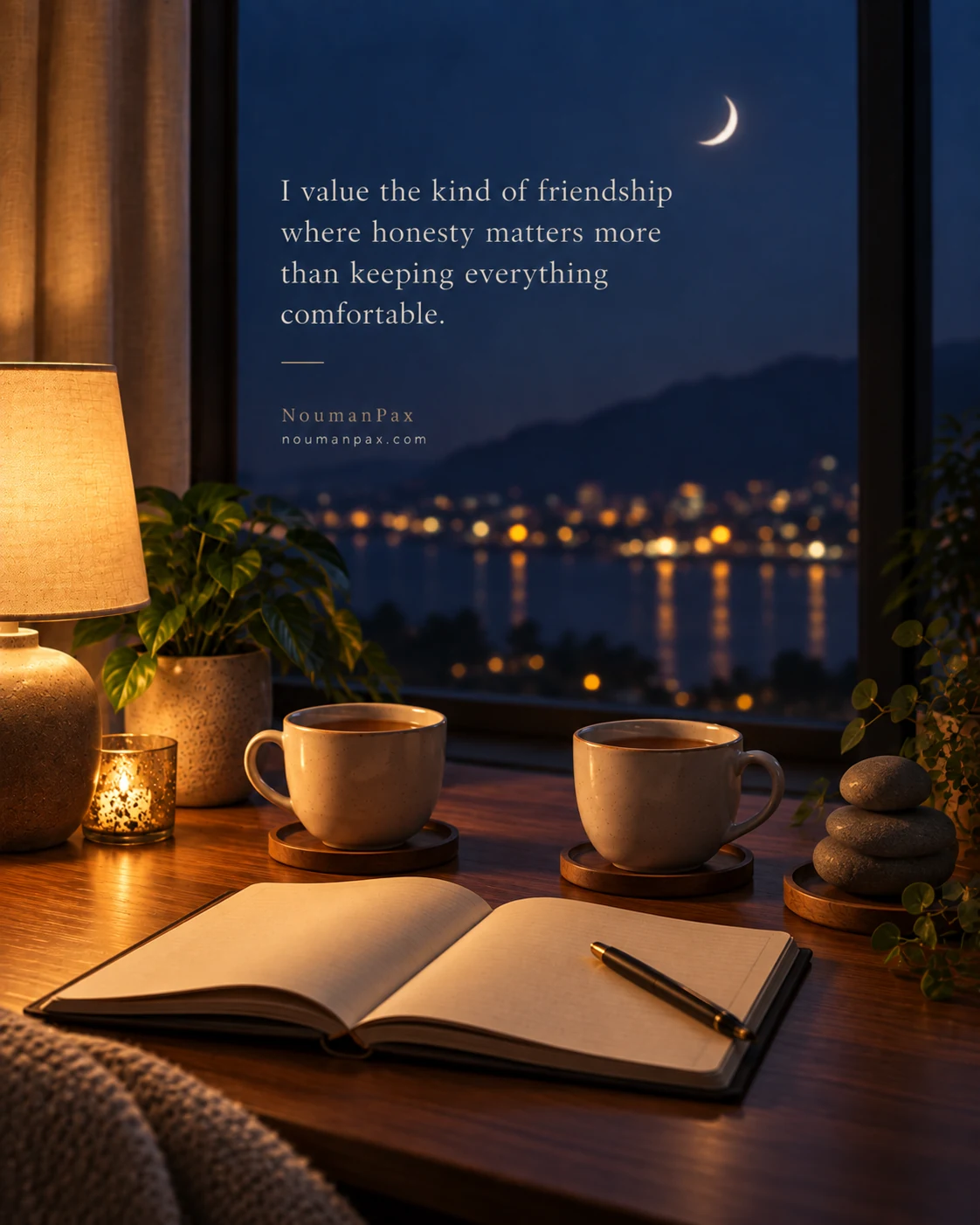 I value the kind of friendship where honesty matters more than keeping everything comfortable.