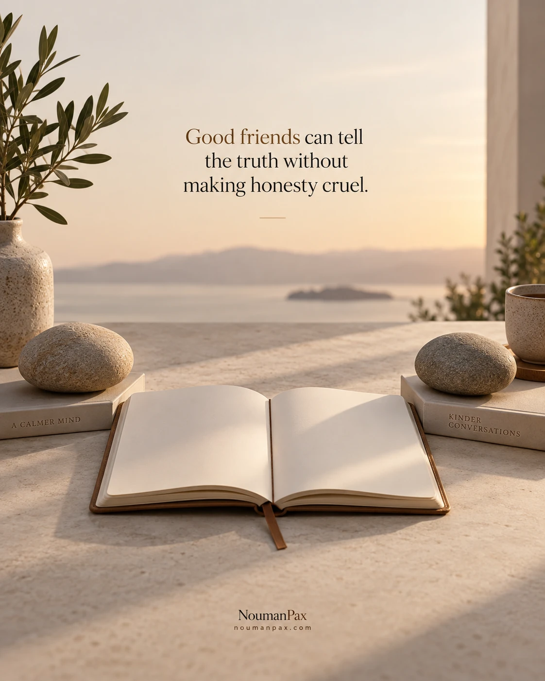 Good friends can tell the truth without making honesty cruel.