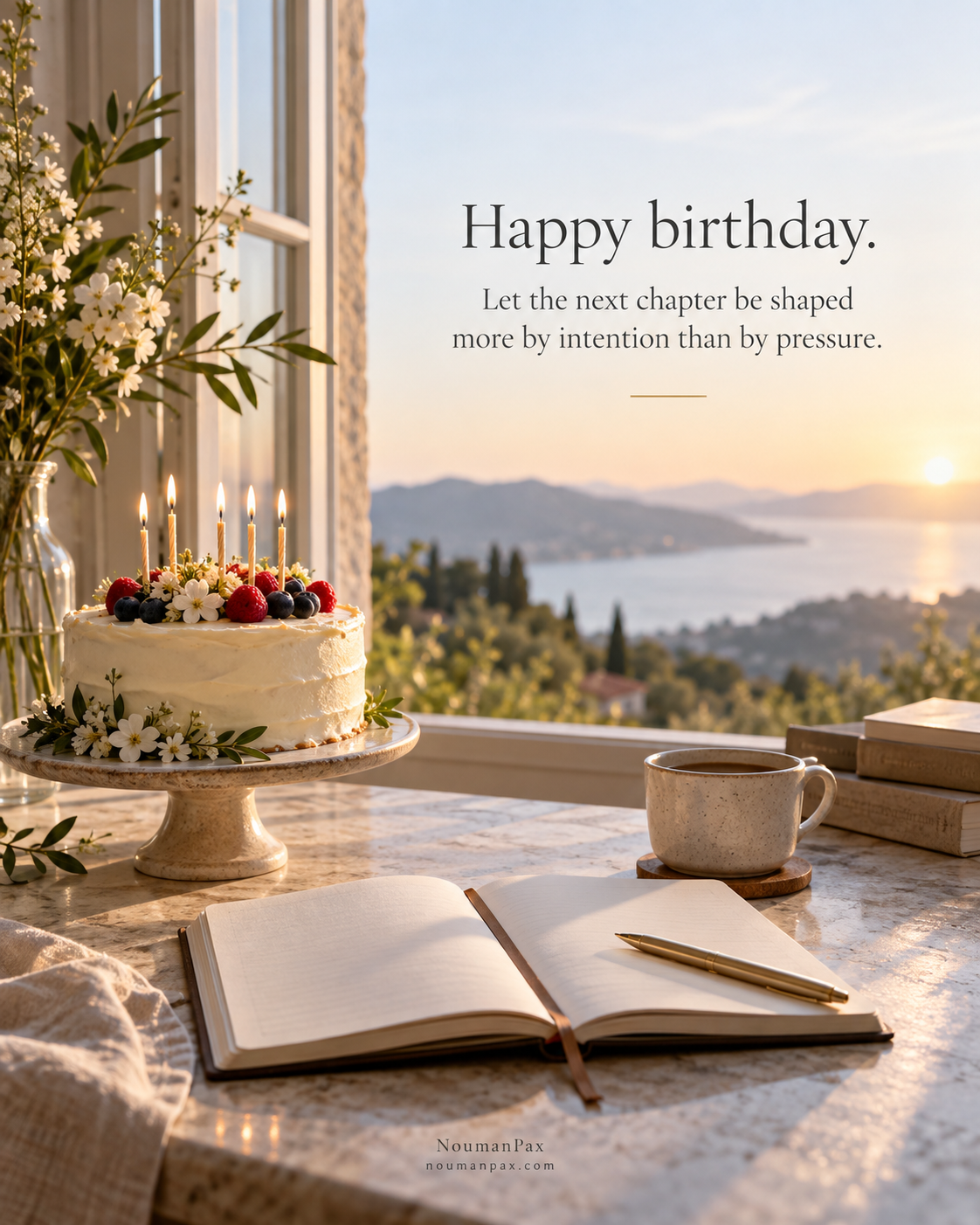 Happy birthday. Let the next chapter be shaped more by intention than by pressure.