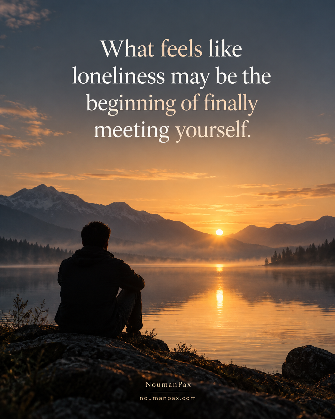 Loneliness may be the beginning of meeting yourself